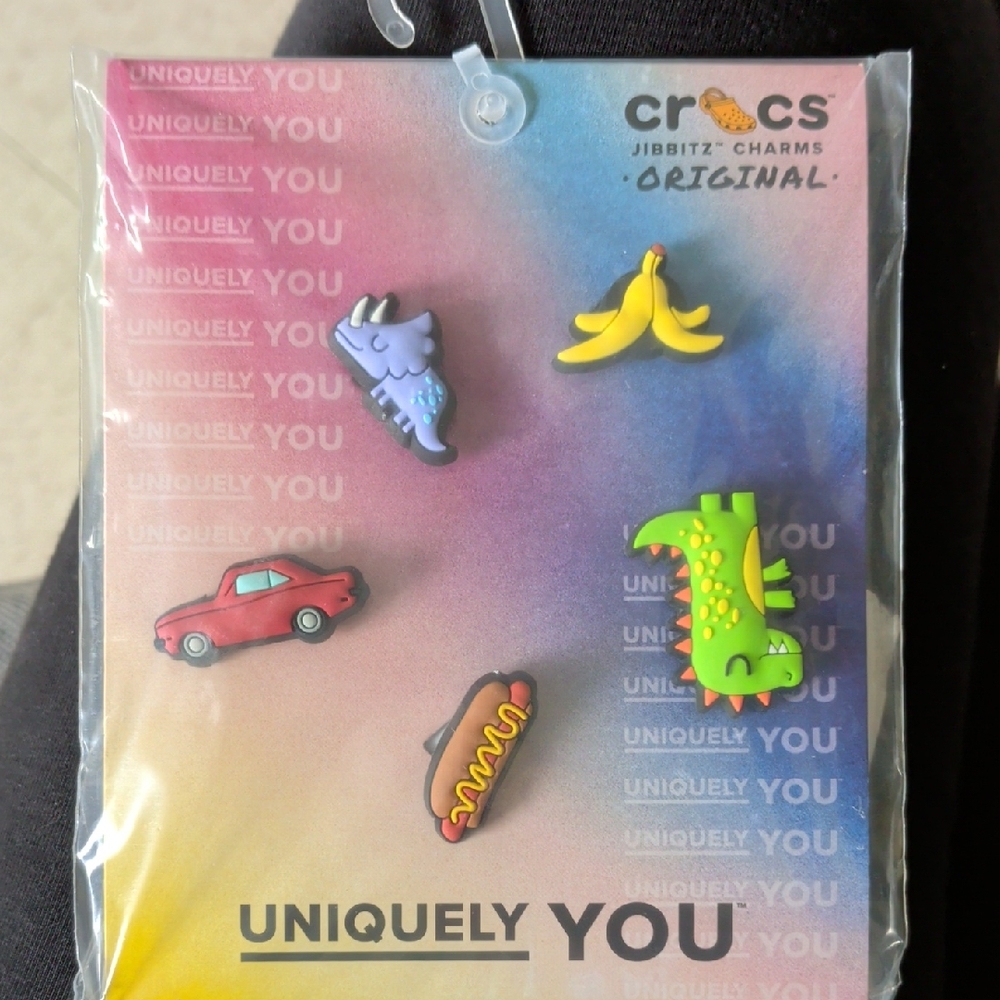 CROCS Jibbitz Charms Set - Red, Yellow, Green